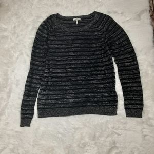 Joie Black Sparkly Silver Small Top